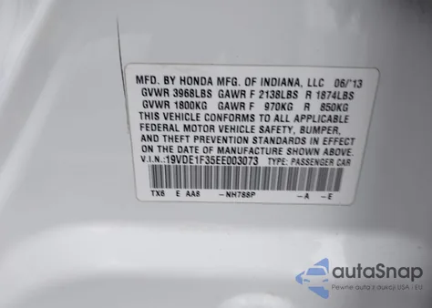 2014 Acura Ilx 2.0L from USA, damaged, VIN 19VDE1F35EE003073